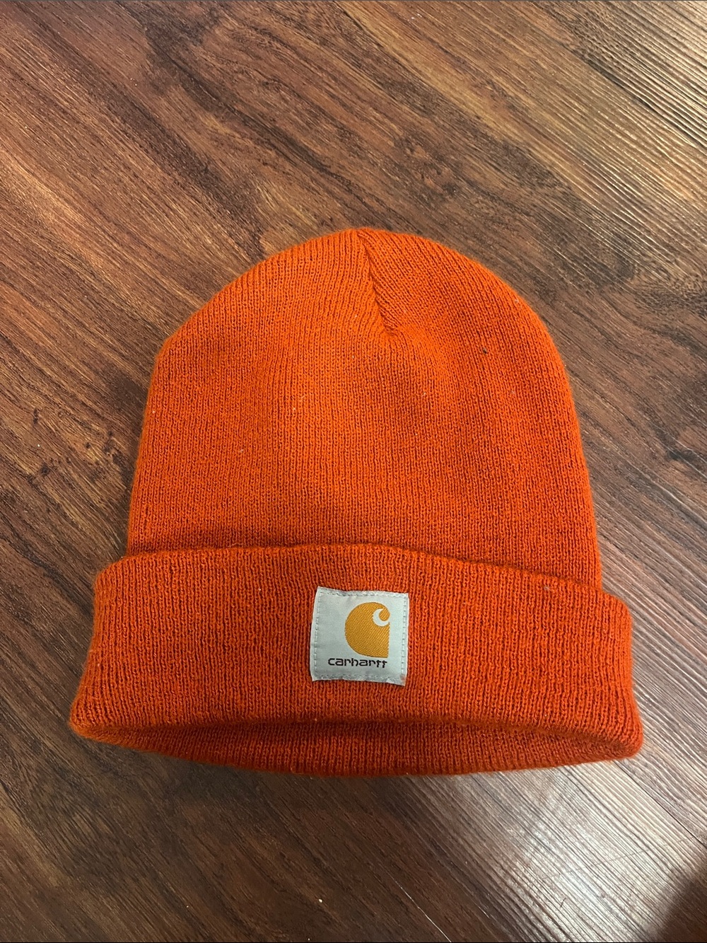 Carhartt Orange Cuffed Knit Beanie